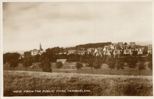 Public Park - Circa 1940's - Published by Kirk & Co., 117 Main Street, Cambuslang